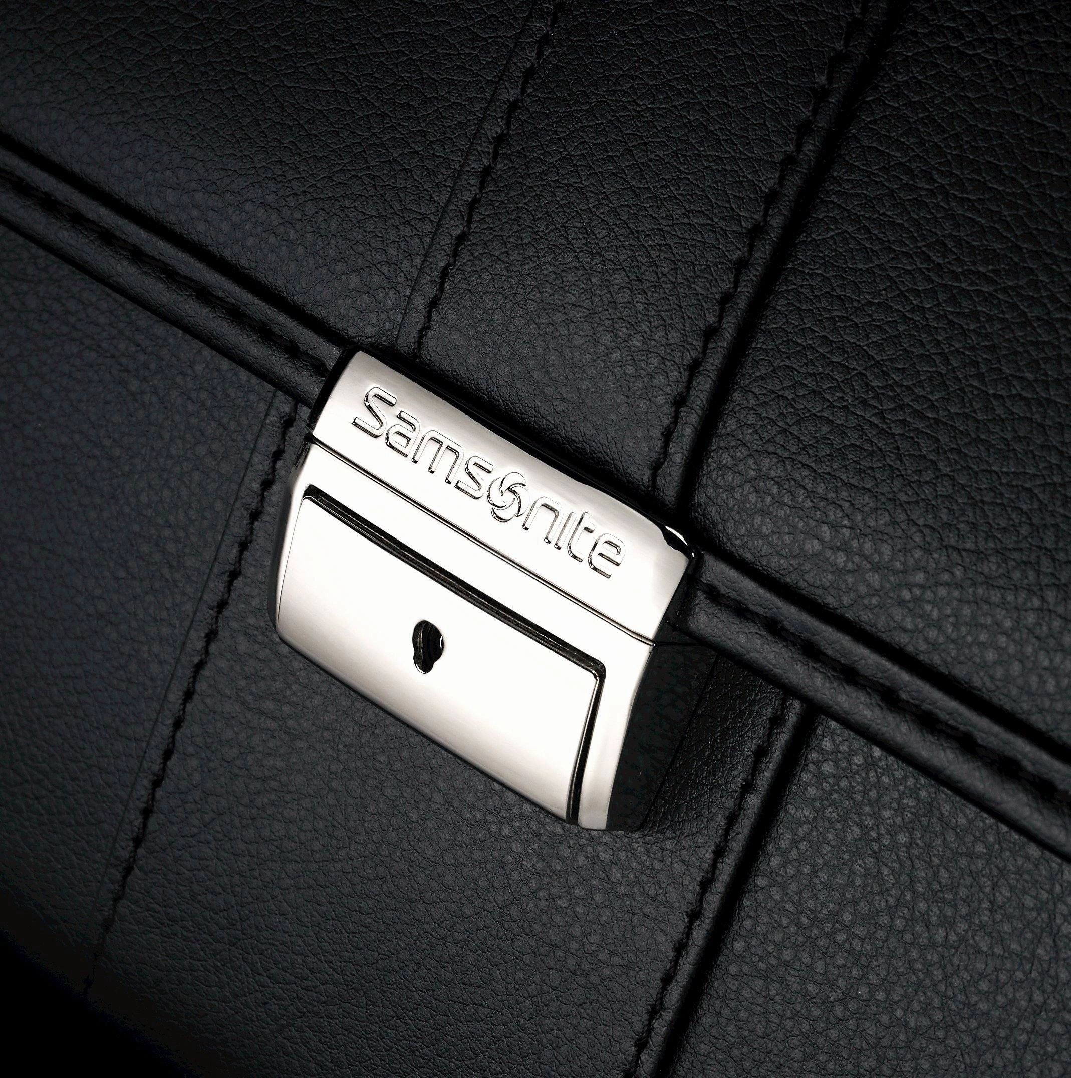 Samsonite Leather Flapover Briefcase 16.5
