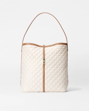 Sandshell with Brown Large Astor Hobo