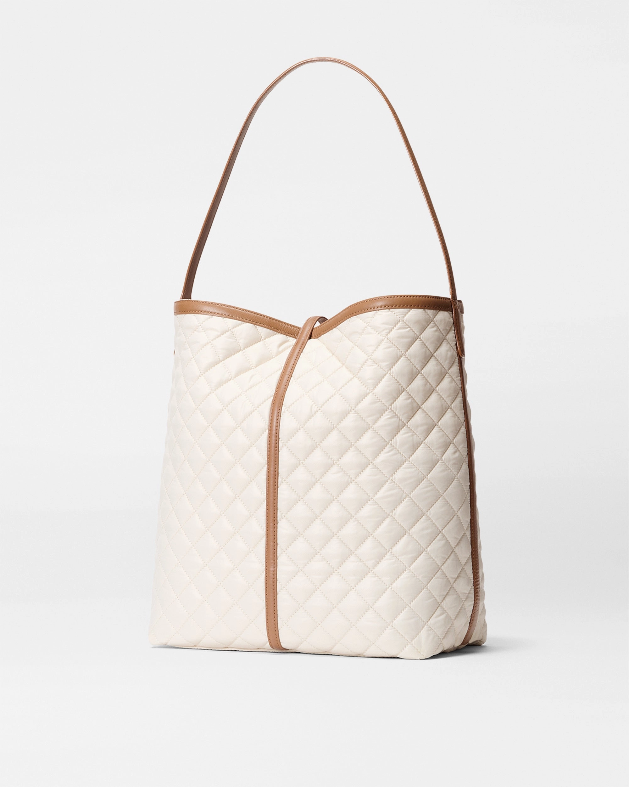 Sandshell with Brown Large Astor Hobo