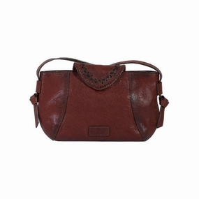 Scully Western Handbag Womens Whipstitch 10.5 x 6 x 1 Brown 05_760_35 - 10.5 x 6 x 1