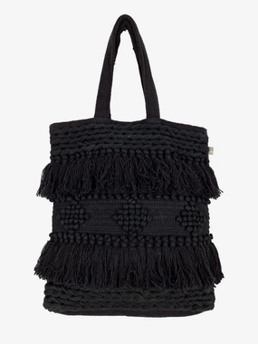 Sea Tribe Large Fringed Fabric Tote Wallet Size NONE