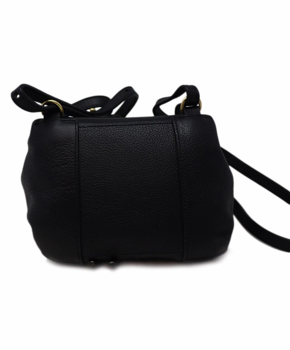 See By Chloe Black Leather & Gold Studded Backpack