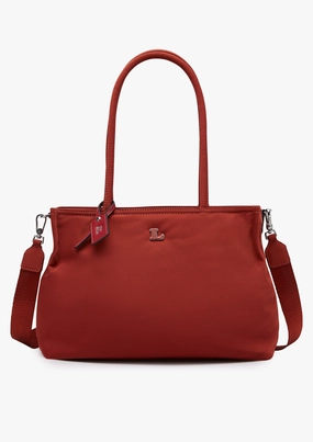 Serenity Nylon Tote Bag Dark Brown