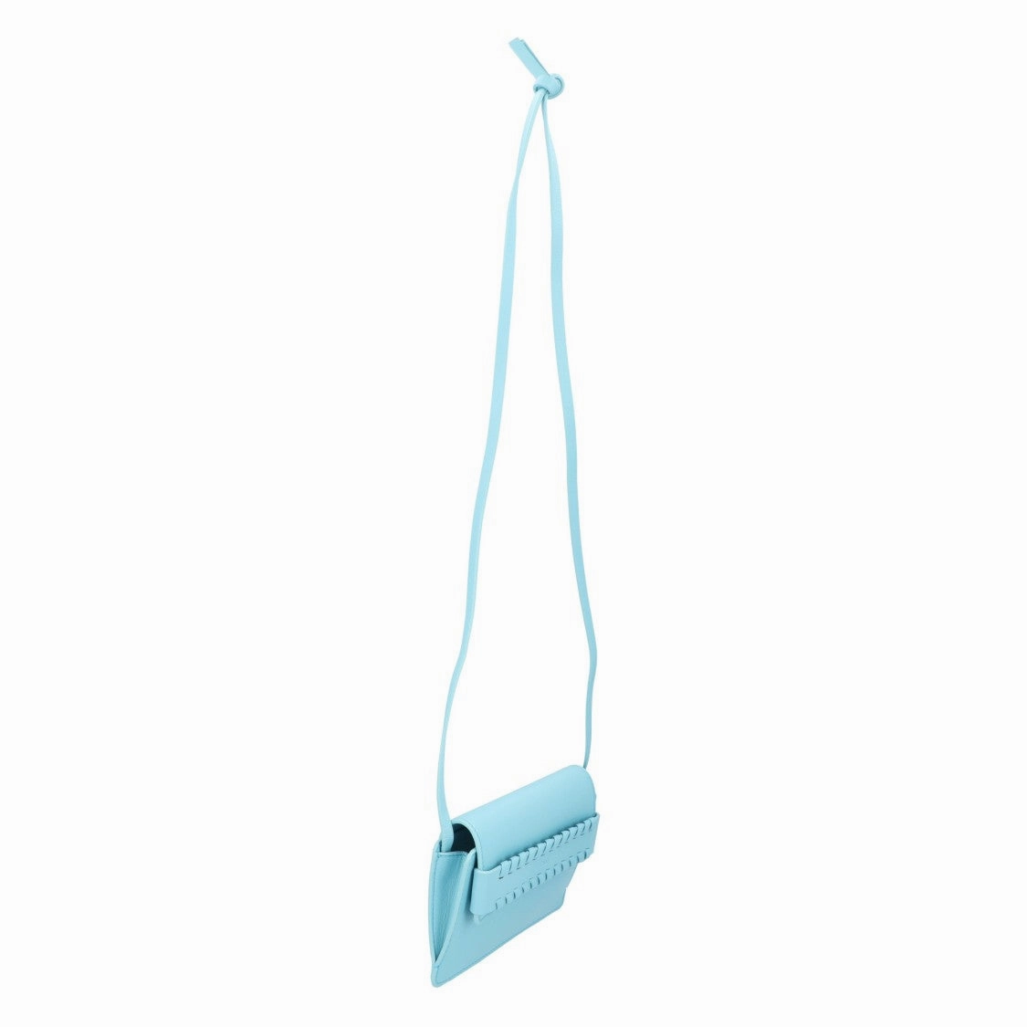 Shoulder Bag With Braided Detail Blue