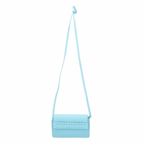 Shoulder Bag With Braided Detail Blue