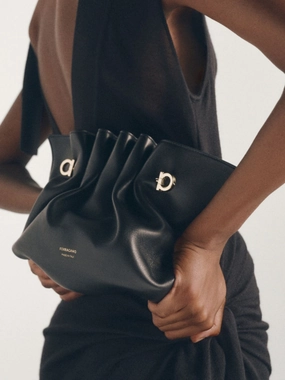 Small Black Soft Nappa Bag
