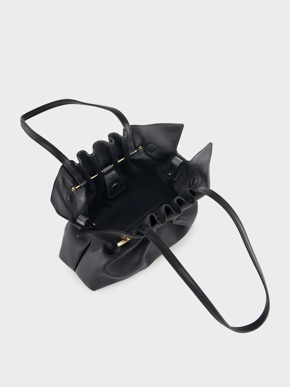 Small Black Soft Nappa Bag