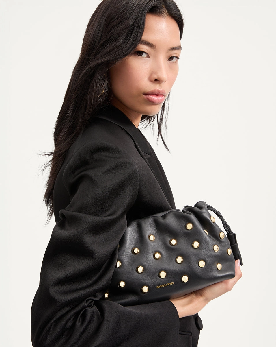 Small Veronica Beard Studded Stash Bag