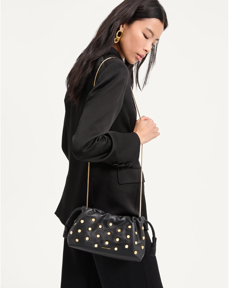 Small Veronica Beard Studded Stash Bag