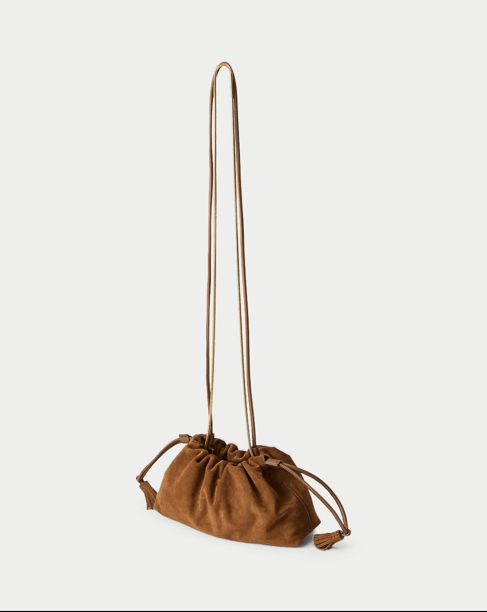 Small Veronica Beard Suede Stash Bag