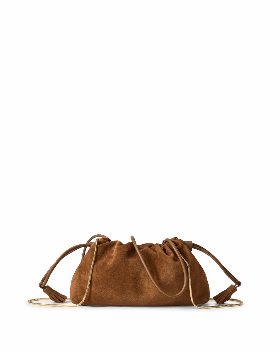 Small Veronica Beard Suede Stash Bag