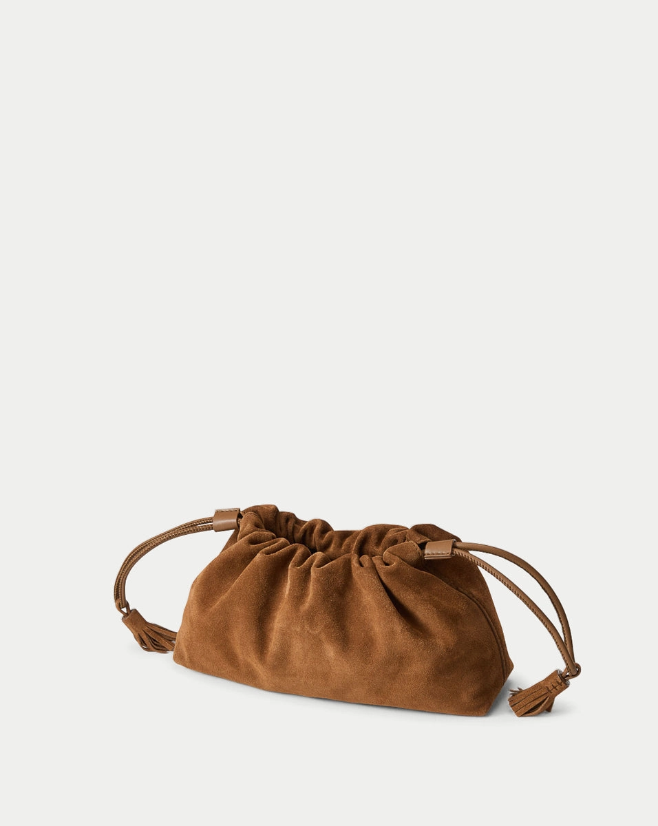 Small Veronica Beard Suede Stash Bag