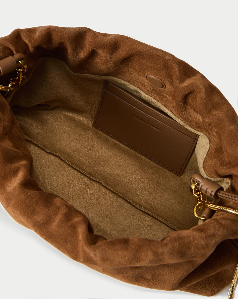 Small Veronica Beard Suede Stash Bag