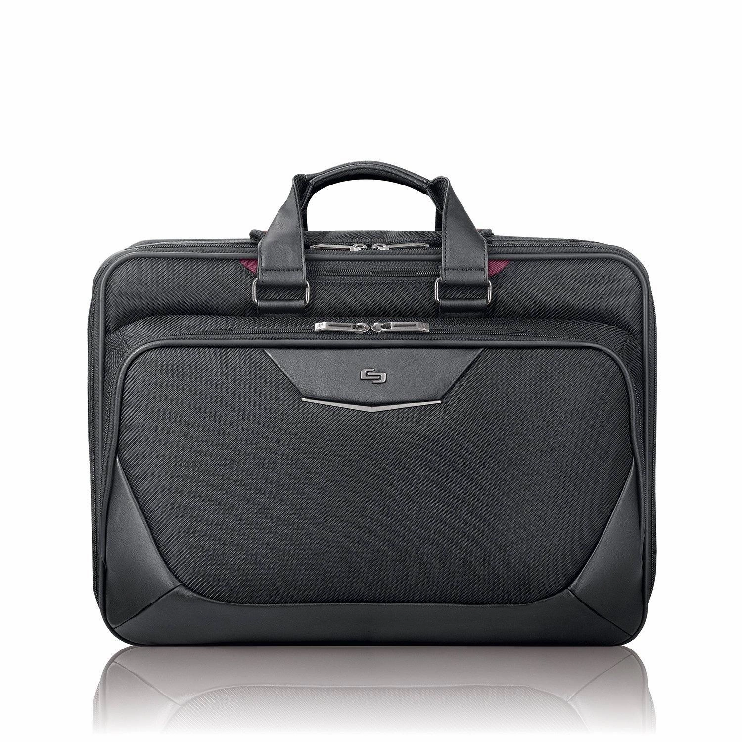 Solo 17.3" Laptop Smart Strap Briefcase