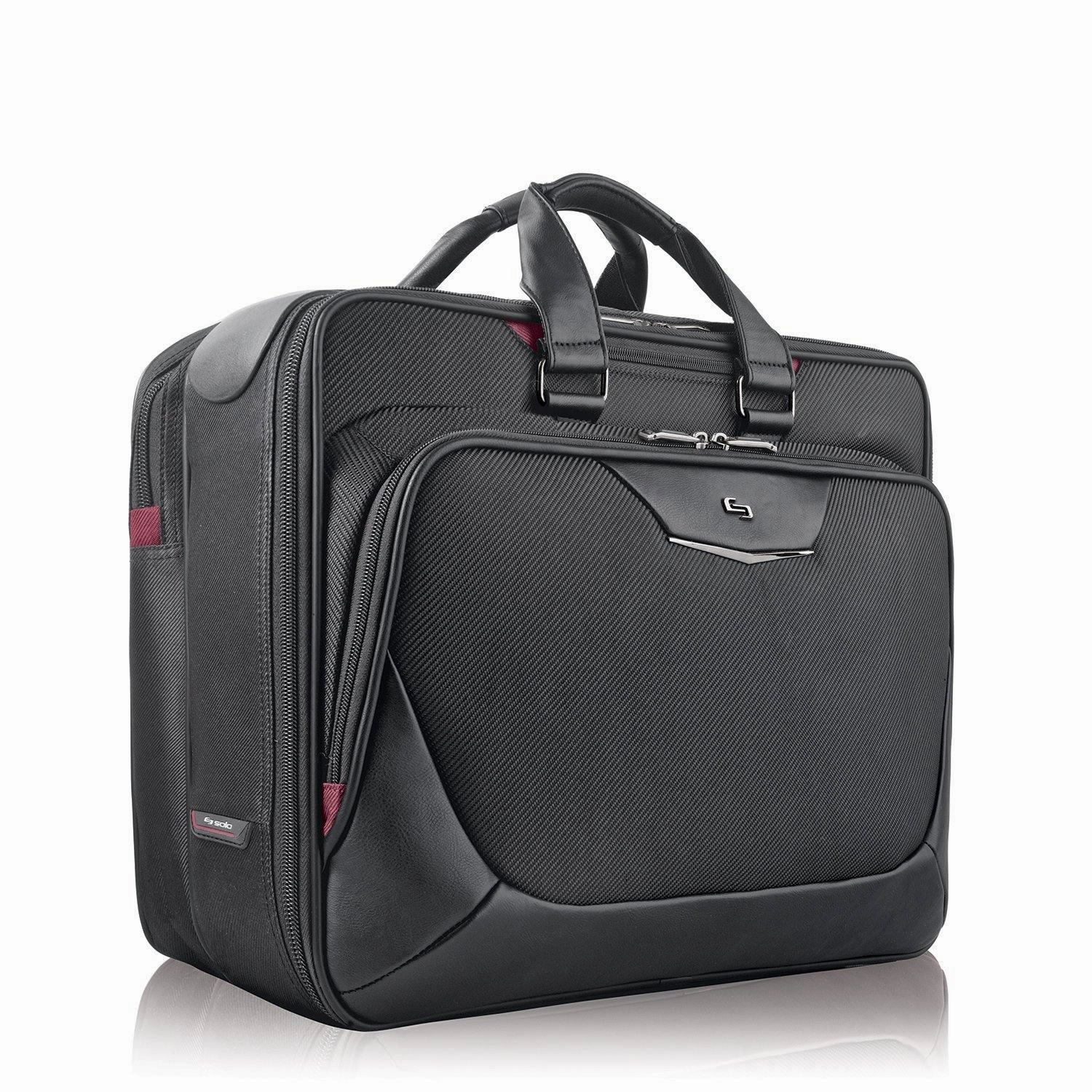 Solo 17.3" Laptop Smart Strap Briefcase