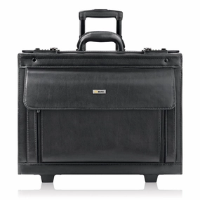 Solo Classic Collection Leather Rolling Laptop Catalog Case