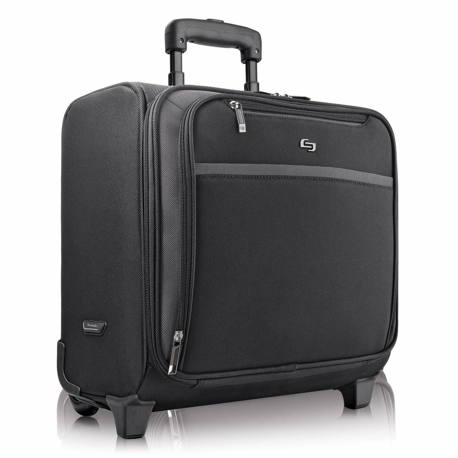 Solo Dakota 16" Rolling Laptop Case with Overnighter Section
