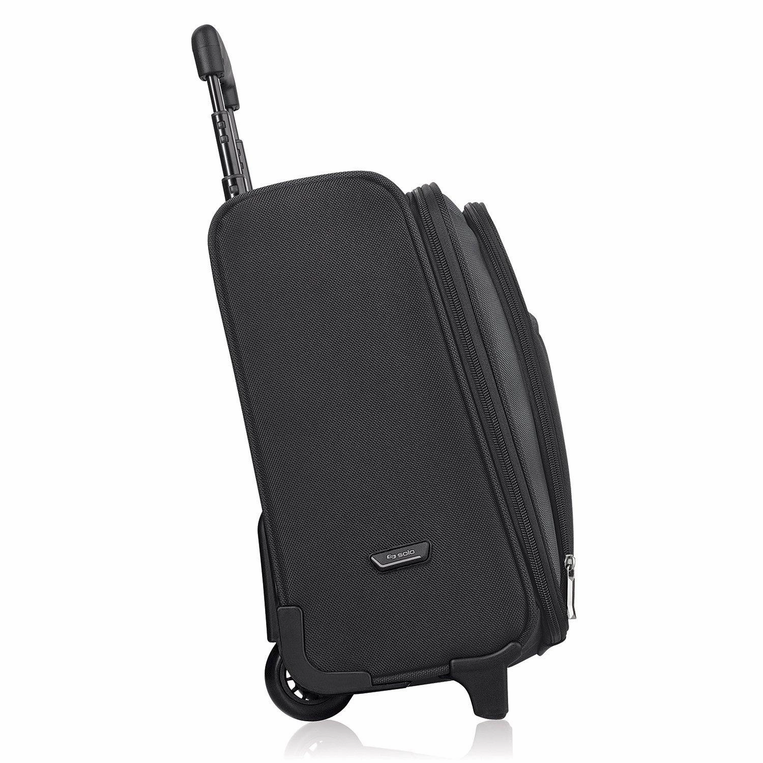 Solo Dakota 16" Rolling Laptop Case with Overnighter Section