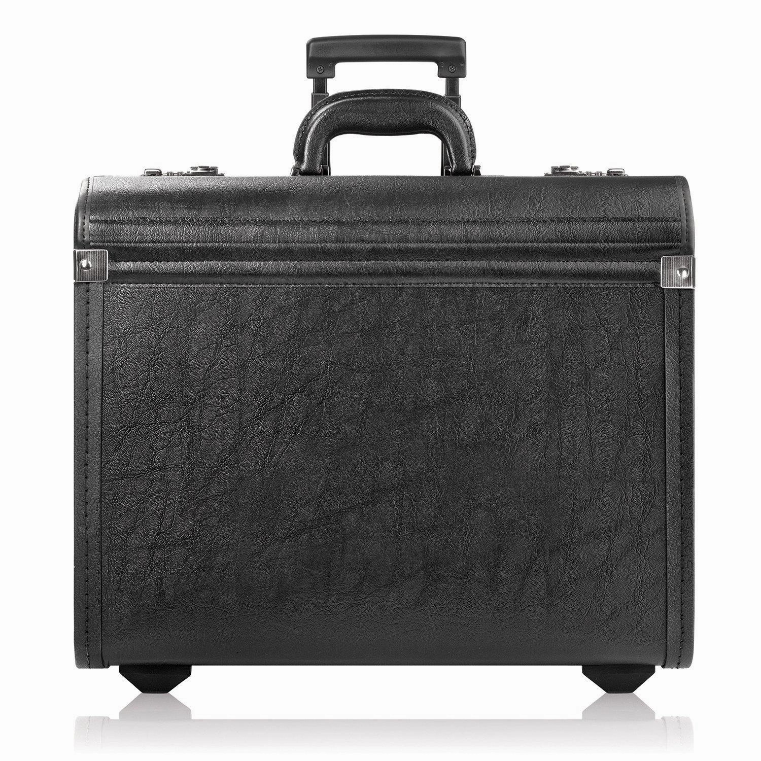 Solo Lincoln Rolling Catalog Case with Dual Combination Locks