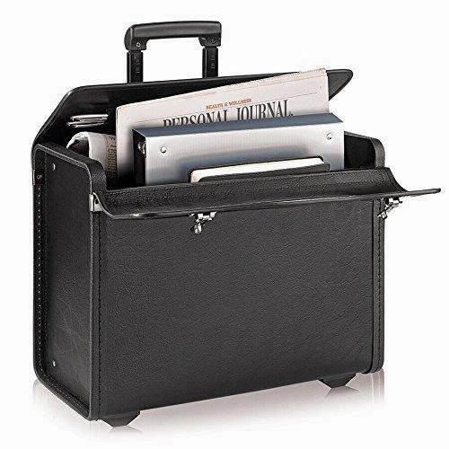 Solo Lincoln Rolling Catalog Case with Dual Combination Locks