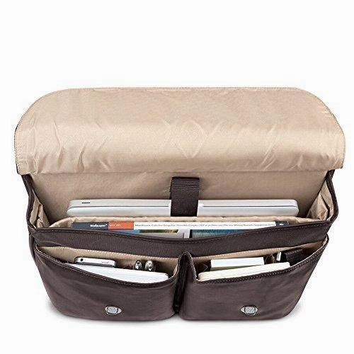Solo Warren 16" Leather Laptop Briefcase