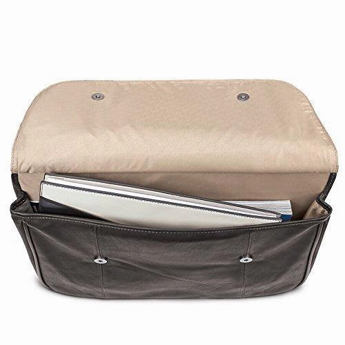 Solo Warren 16" Leather Laptop Briefcase