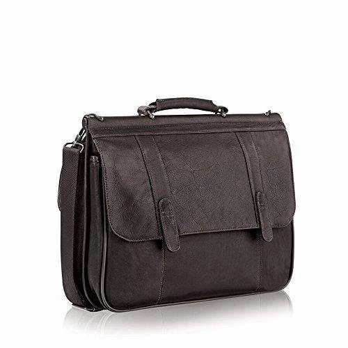 Solo Warren 16" Leather Laptop Briefcase