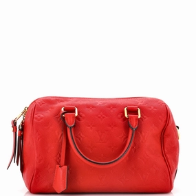Speedy Bandouliere Bag Monogram Empreinte Leather 25