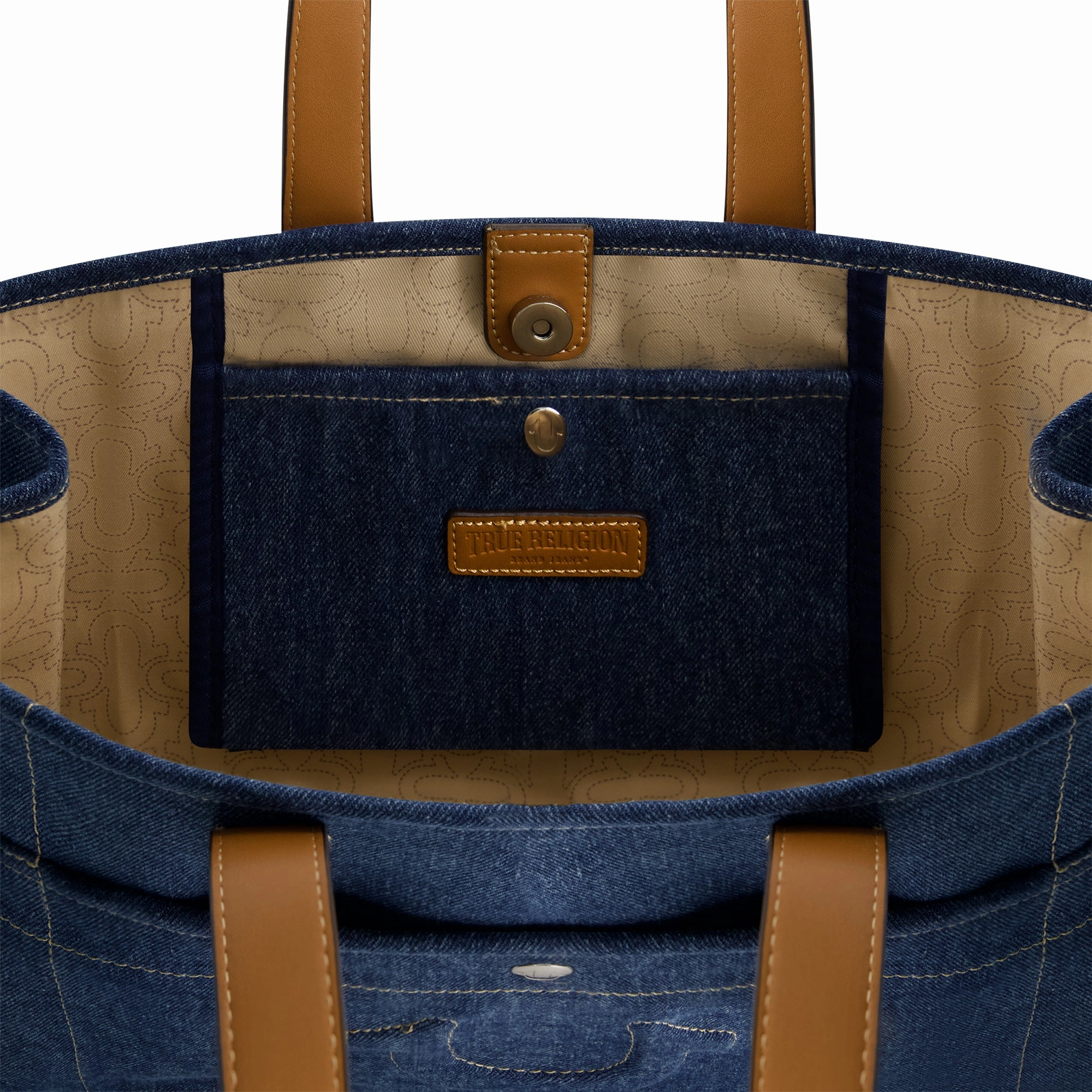 STITCHED HORSESHOE LARGE TOTE