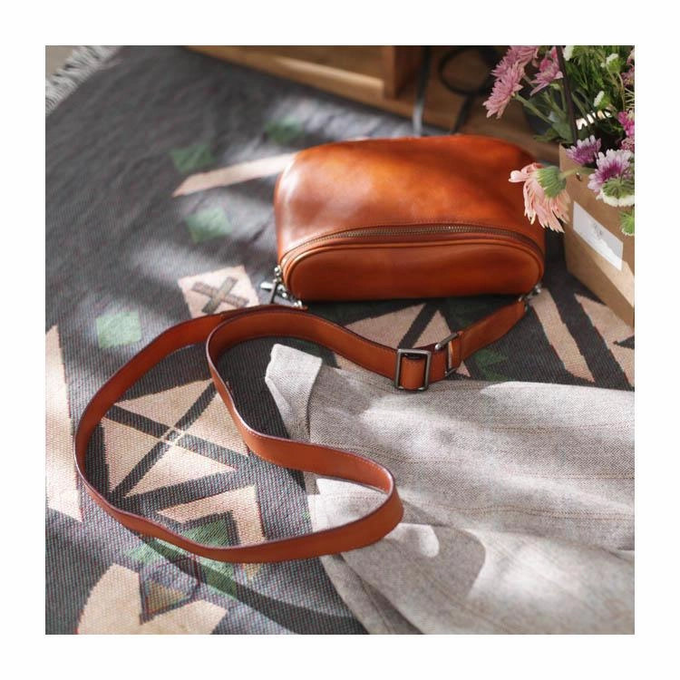 Stylish Womens Black Leather Small Satchel Shoulder Bag Zipper Square Crossbody Bag