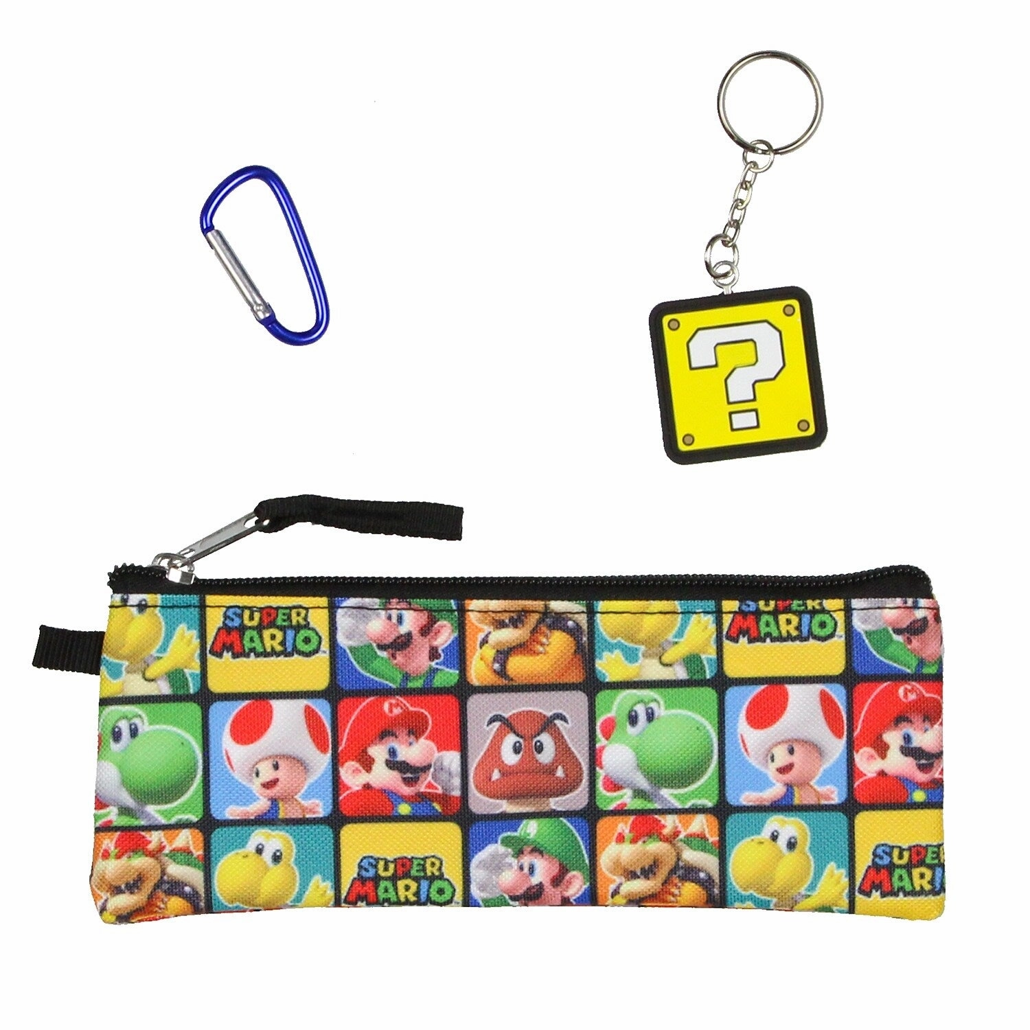 Super Mario Bowser Yoshi Luigi 5PC Kids Lunch Box And Backpack Set - One Size Fits Most