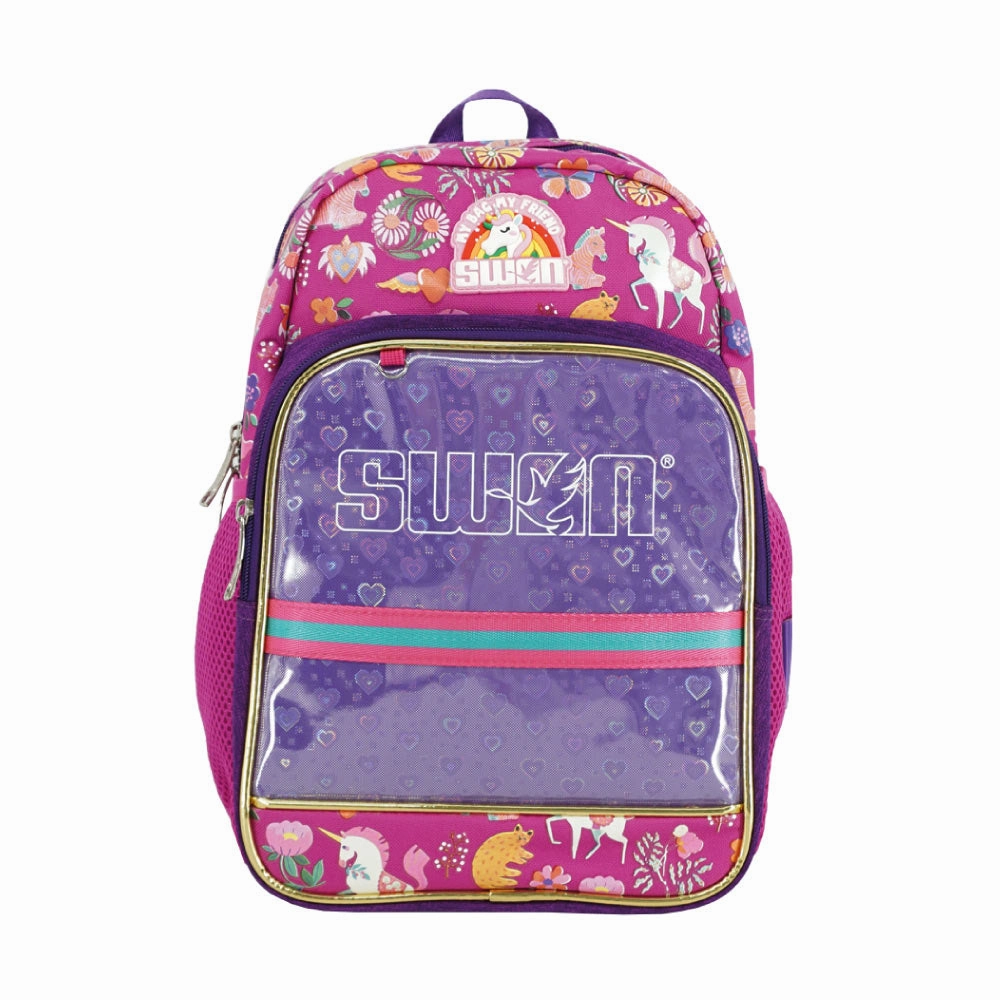 SWAN SMILE POP UP SCHOOL BAG (M)