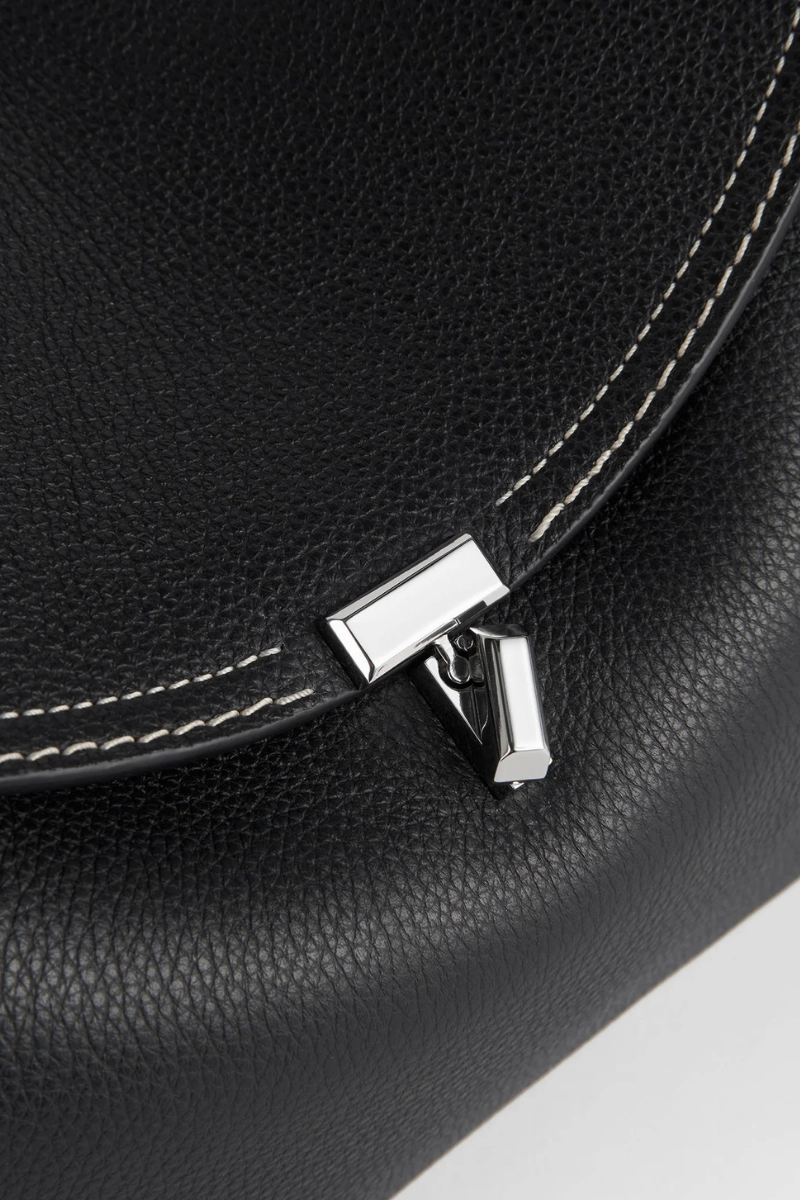 T-Lock Grained-Leather Bag