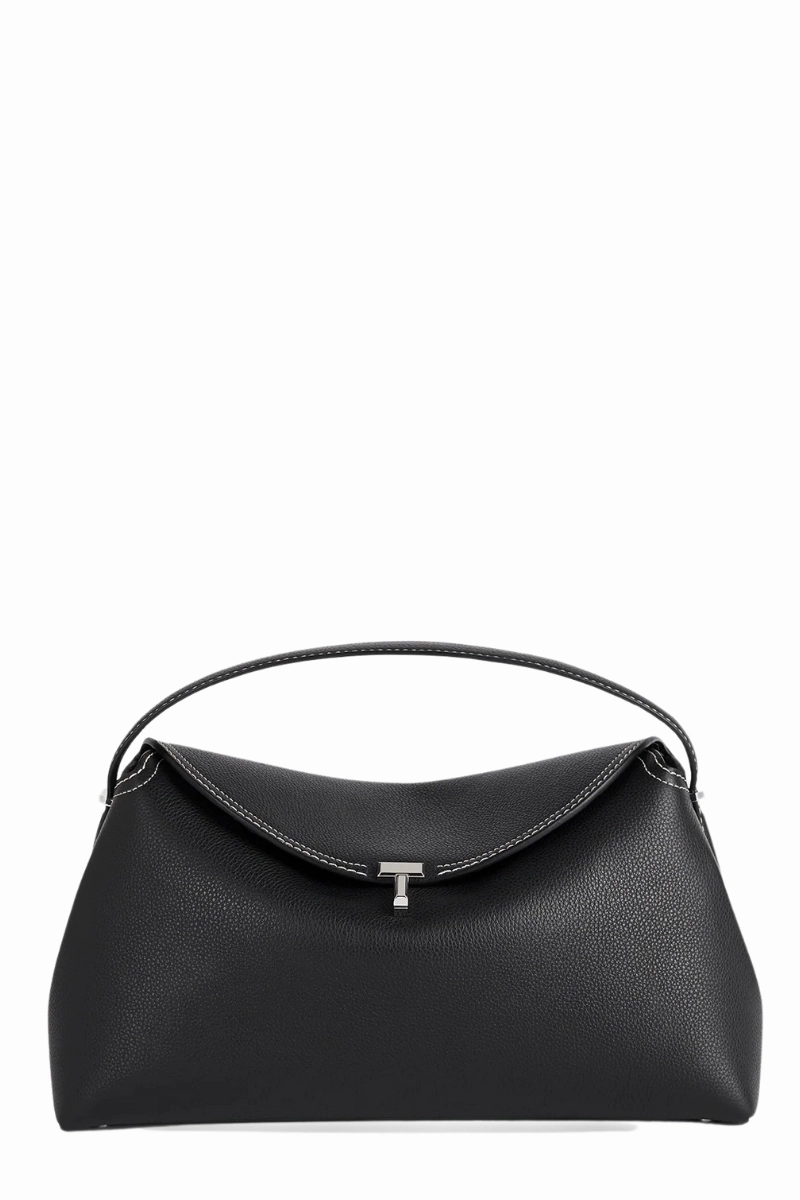 T-Lock Grained-Leather Bag