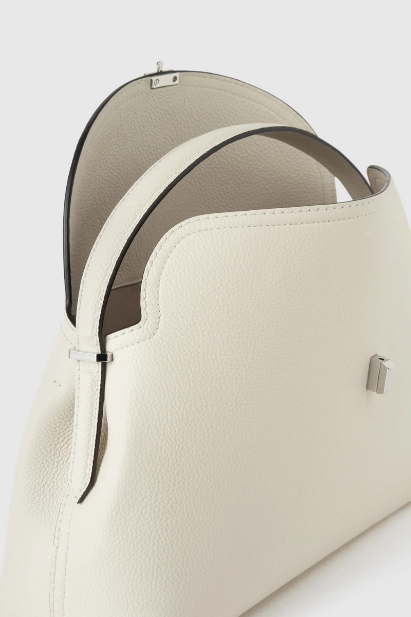 T-Lock Grained-Leather Bag