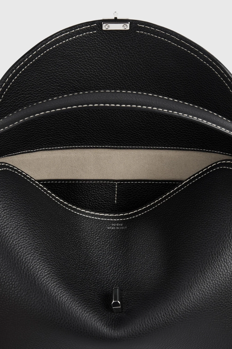 T-Lock Grained-Leather Bag