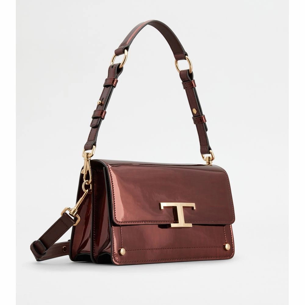 T Timeless Shoulder Bag in Leather Mini