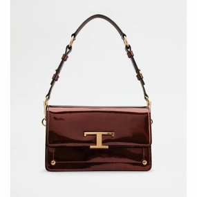 T Timeless Shoulder Bag in Leather Mini
