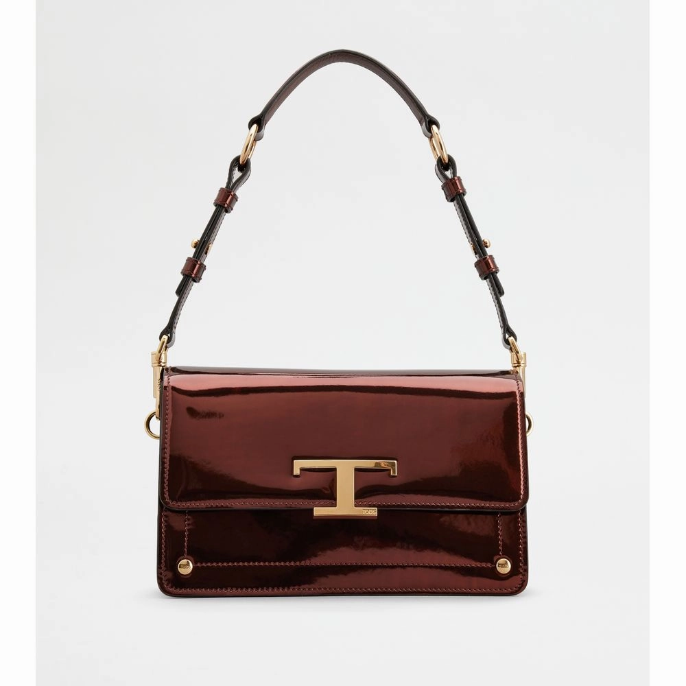 T Timeless Shoulder Bag in Leather Mini