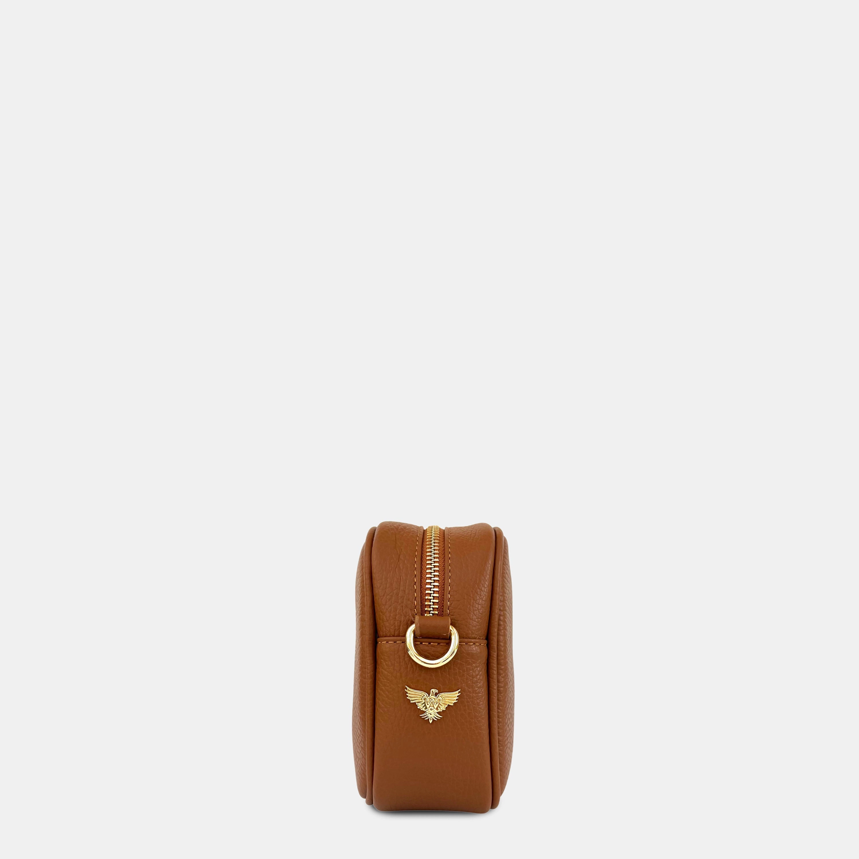 Tan Leather Crossbody Bag
