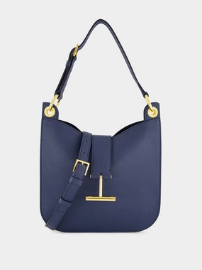 Tara Small Shoulder Bag in Denim Blue