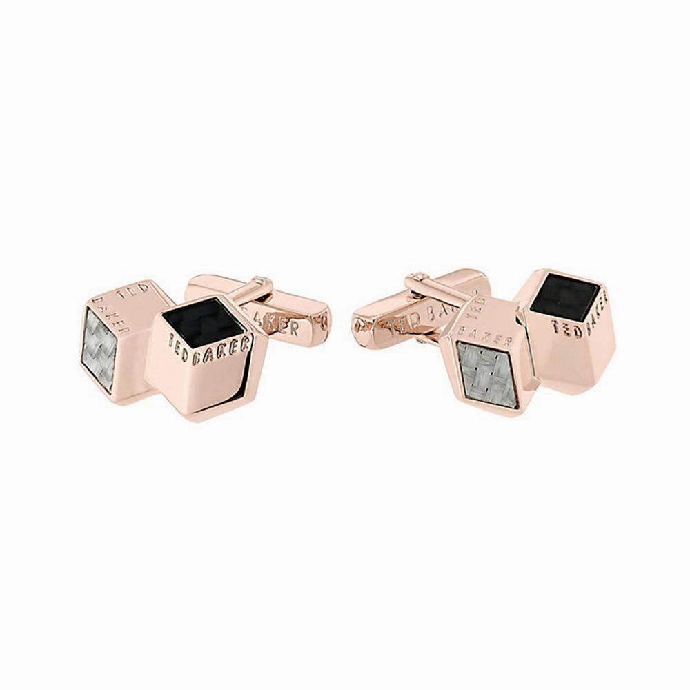 Ted Baker Carbcuf Cube Cufflinks