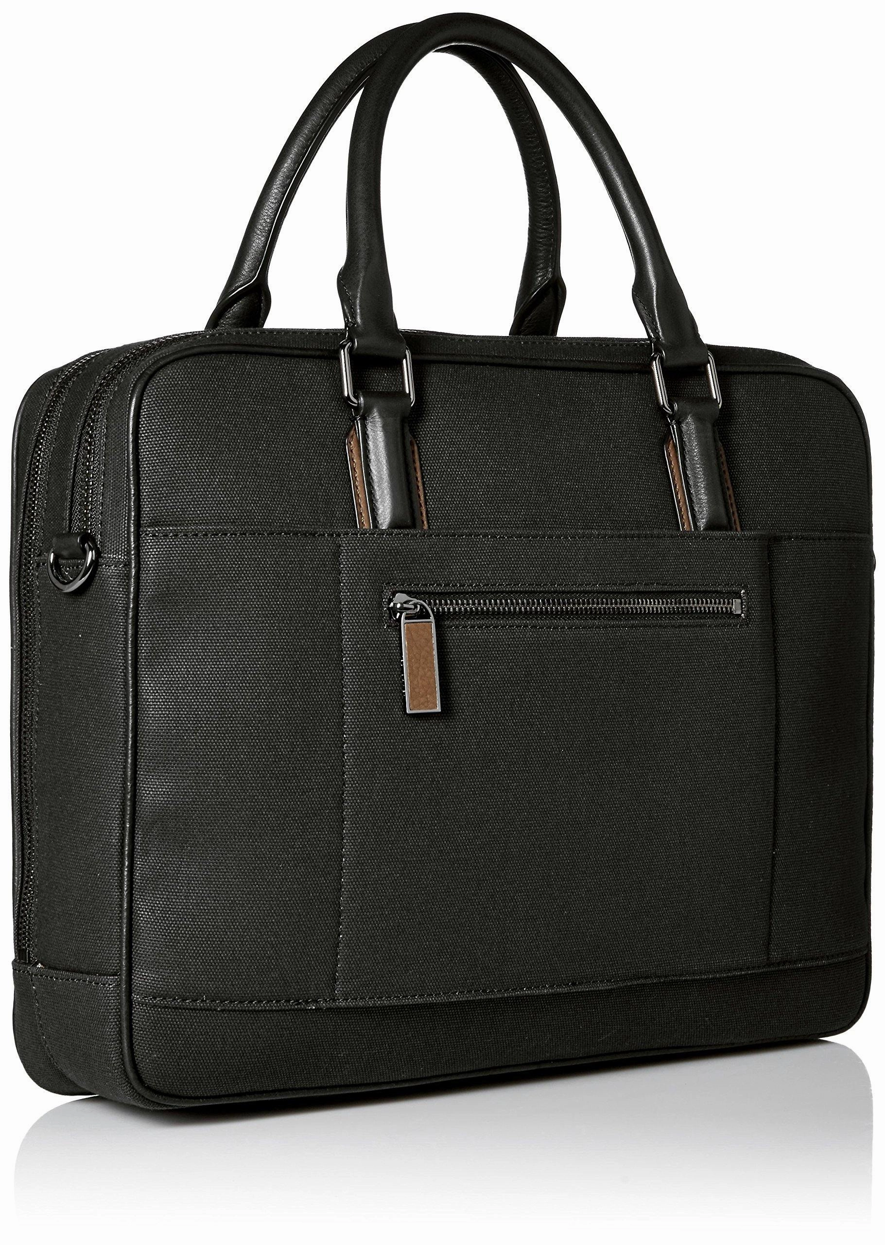 Ted Baker Men's Canvas and Leather Document Bag