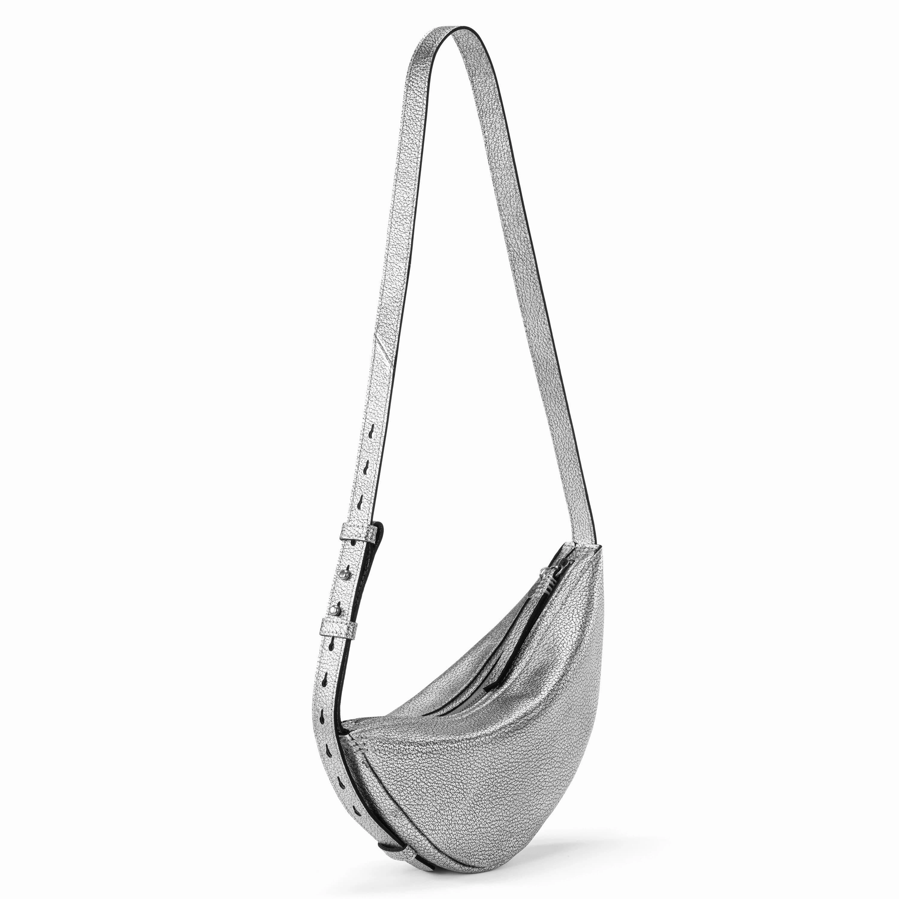 Tess Sling - Leather - Dark Silver