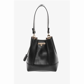 Testoni Leather LINDA Shoulder Bag with Removable Strap