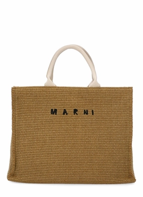 Textured Woven Cotton Tote Bag
