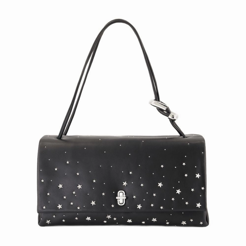 The Big Link Shoulder Bag - Leather - Black