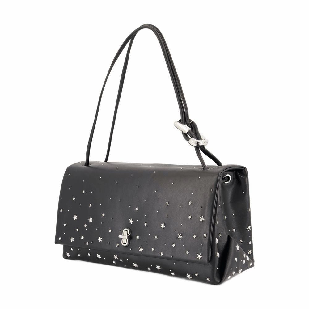 The Big Link Shoulder Bag - Leather - Black