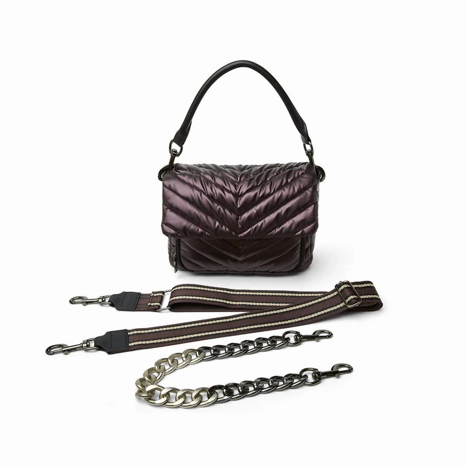 The Muse Crossbody Handbag In Pearl Fig