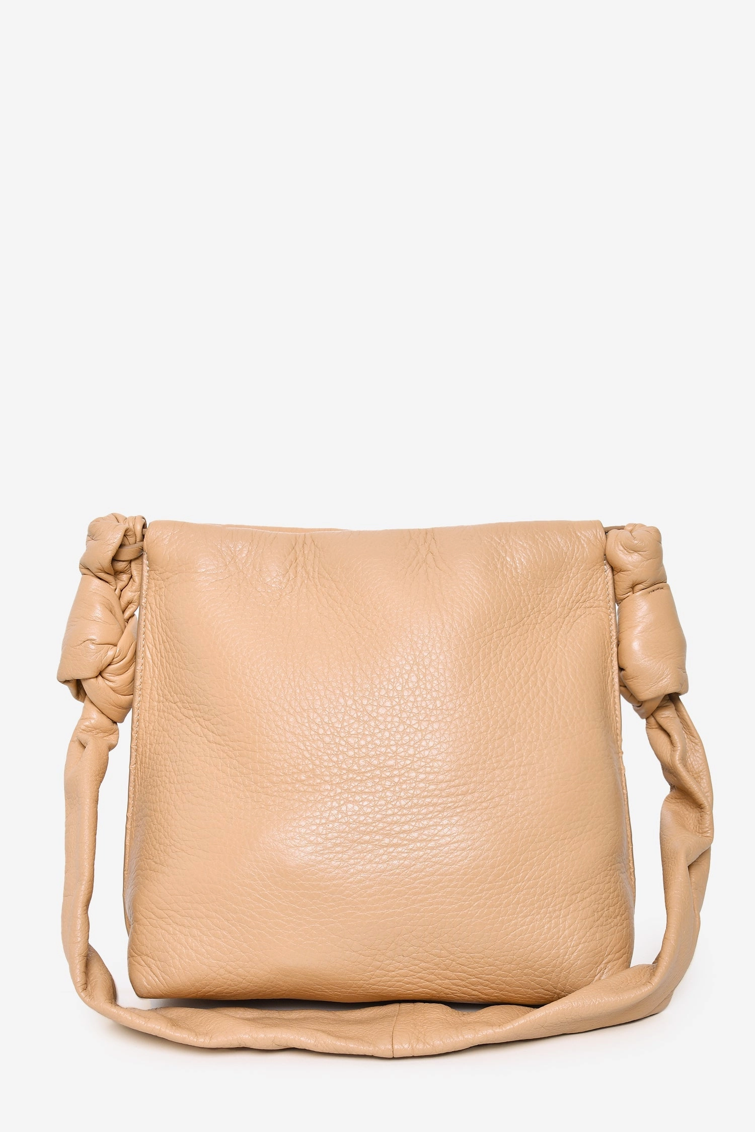The Row Beige Leather Shoulder Bag